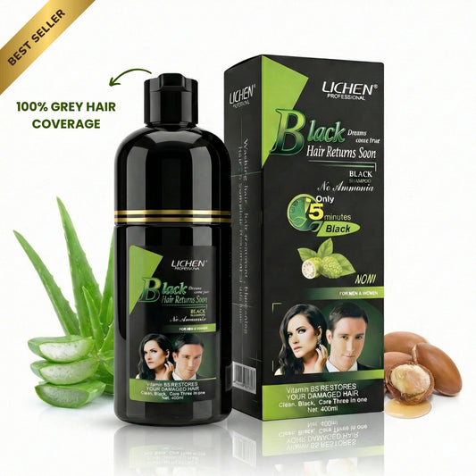 Instant Dark Brown hair color shampoo with argan oil and vitamin B5-Ammonia Free
