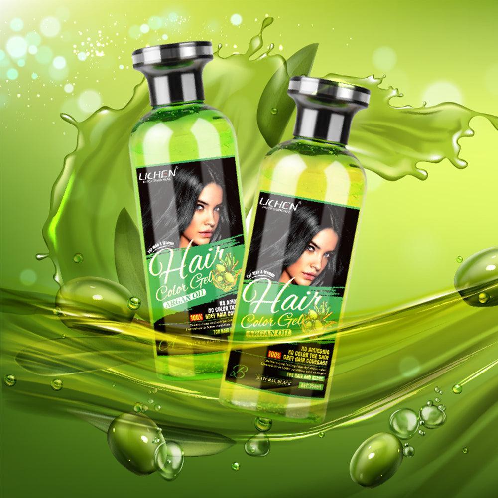 Hair Color Gel 500ml x 2=1000ml-Black Color - THEHAIRSHOP.PK