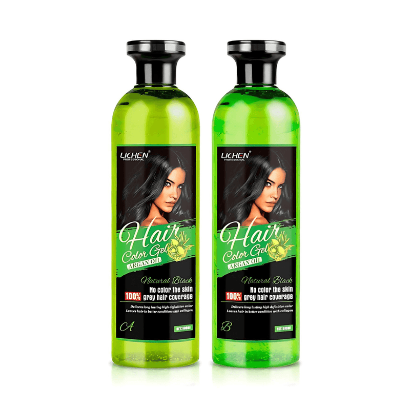 Hair Color Gel 500ml x 2=1000ml-Black Color - THEHAIRSHOP.PK