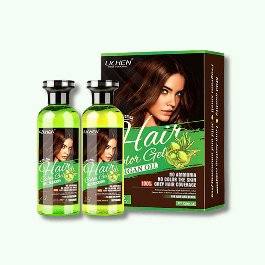 Hair Color Gel 258ml x 2=516ml-Dark Brown Color - THEHAIRSHOP.PK