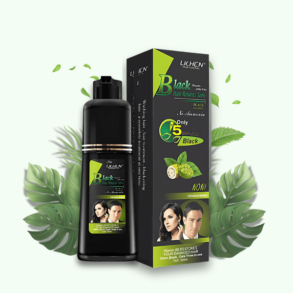 Instant Hair Color Shampoo With Argan Oil & Vitamin B5-BLACK COLOR - THEHAIRSHOP.PK