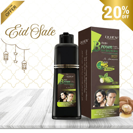 5 in 1 Instant Hair Color Shampoo + Conditioner (with Argan Oil & Vitamin B5)