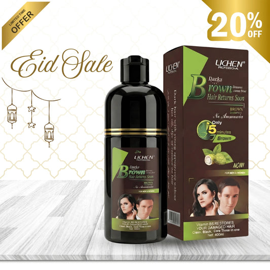 5 in 1 Instant Hair Color Shampoo + Conditioner (with Argan Oil & Vitamin B5)