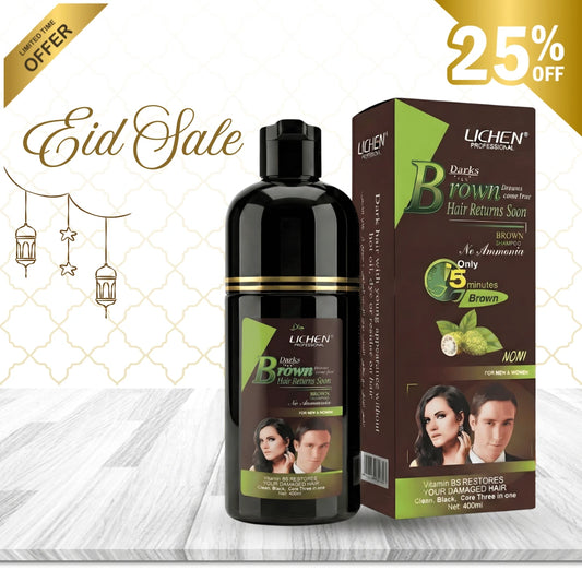 5 in 1 Instant Hair Color Shampoo + Conditioner (with Argan Oil & Vitamin B5)